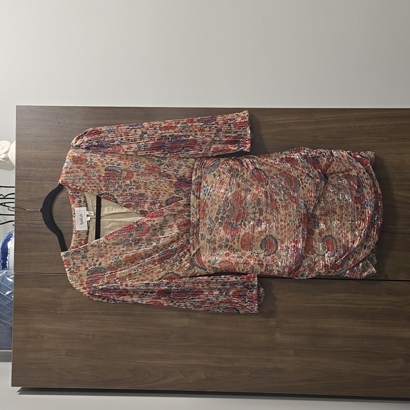 Ba&sh-NWT-Amelia Robe Wrap Red Rouge Dress-Size 2(please check measurements) - Picture 4 of 17